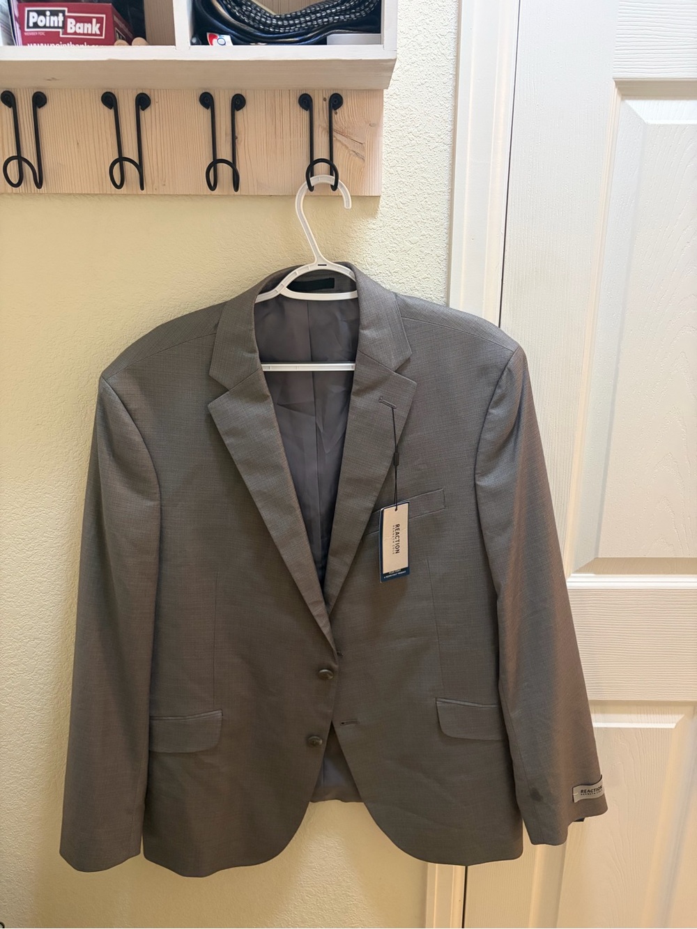 Kenneth Cole Reaction Gray Two-Button Sport Coat